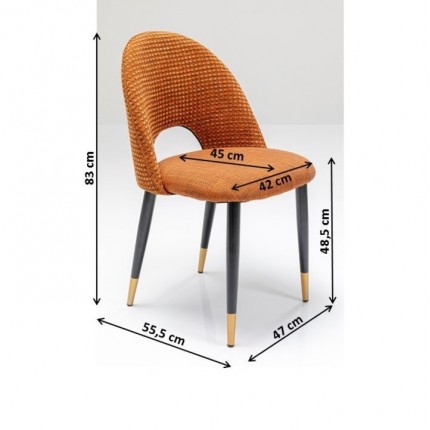 Stoel Hudson oranje Kare Design
