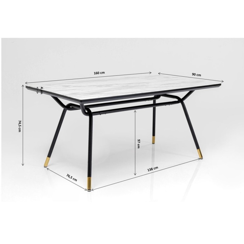 Table South Beach 160x90cm
