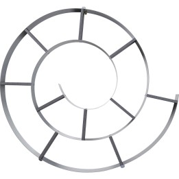 Etagère murale Snail argentée Kare Design