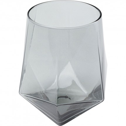 Water Glass Diamond Smoke (4/set) Kare Design