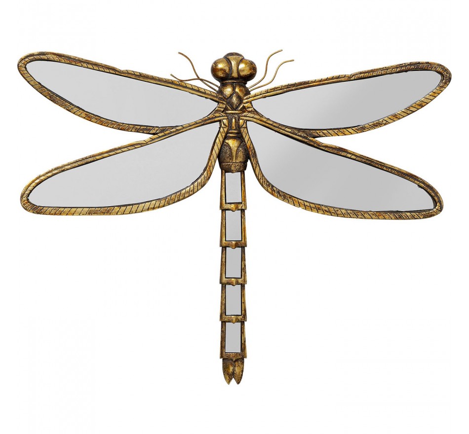 Wanddecoratie spiegel libel 71cm Kare Design