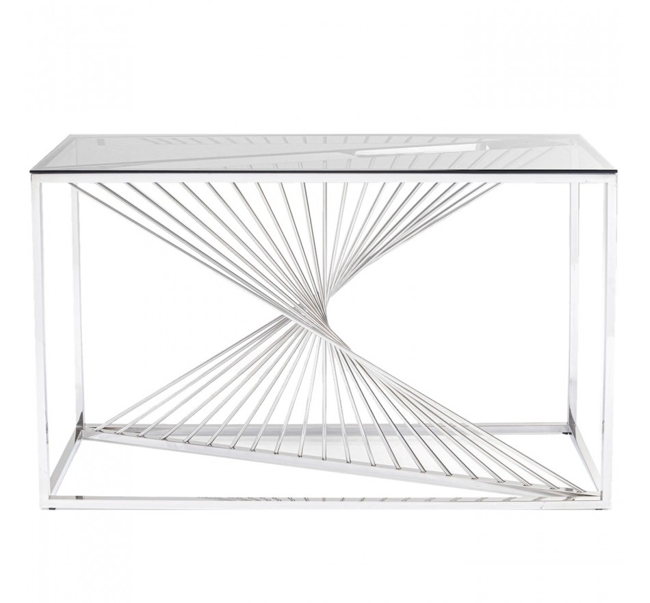 Console Laser 120x40cm zilver Kare Design
