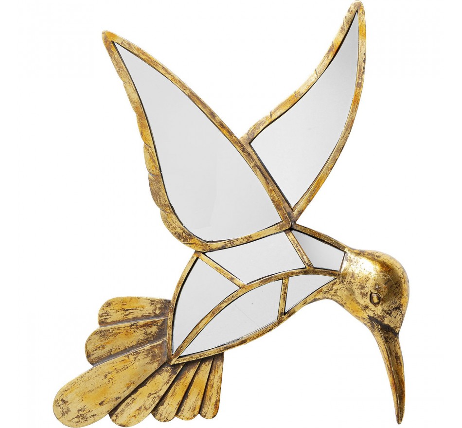Déco murale miroir colibri 60cm Kare Design
