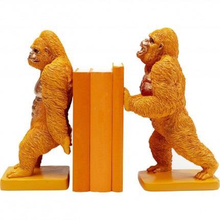 Boekensteun Gorilla Oranje (2/Set) Kare Design