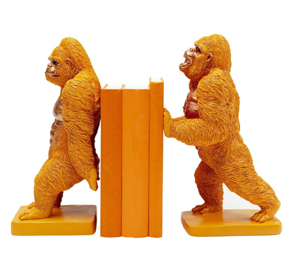 Boekensteun Gorilla Oranje (2/Set) Kare Design