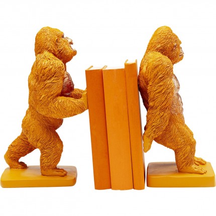 Boekensteun Gorilla Oranje (2/Set) Kare Design