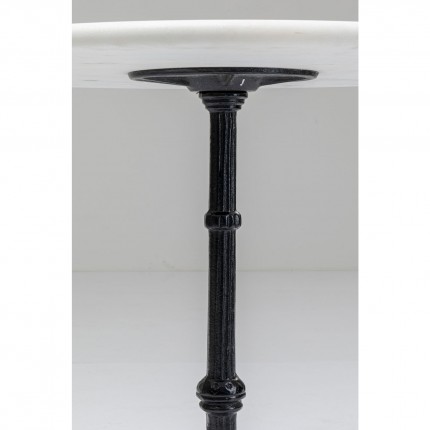 Table Bistrot round 60cm white marble Kare Design