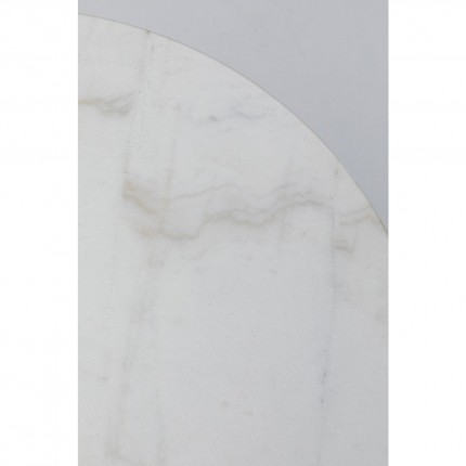 Eettafel Bistrot rond 60cm wit marmer Kare Design