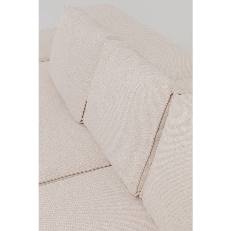 Canapé d'angle Infinity Ottomane droite crème Kare Design
