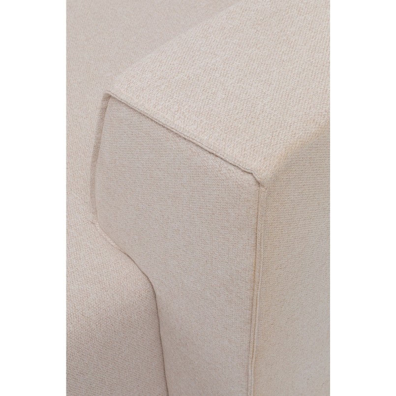 Canapé d'angle Infinity Ottomane droite crème Kare Design