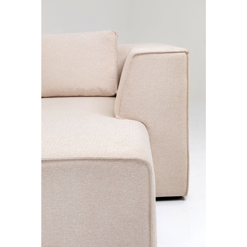 Canapé d'angle Infinity Ottomane droite crème Kare Design