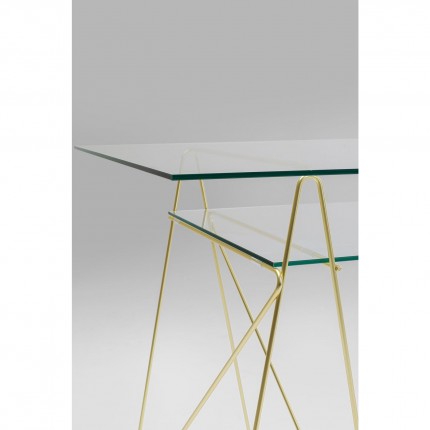 Desk Polar Gold 135x65cm Kare Design