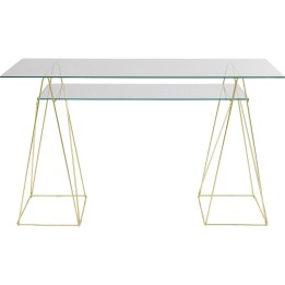 Bureau en verre Polar 135x65cm Kare Design