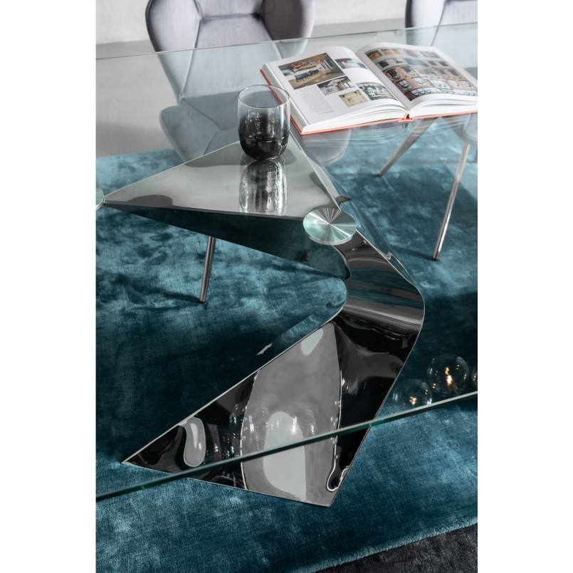 Table Gloria Chrome 200x100cm Kare Design