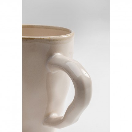Mug Organic White Ø11cm (4/Set) Kare Design