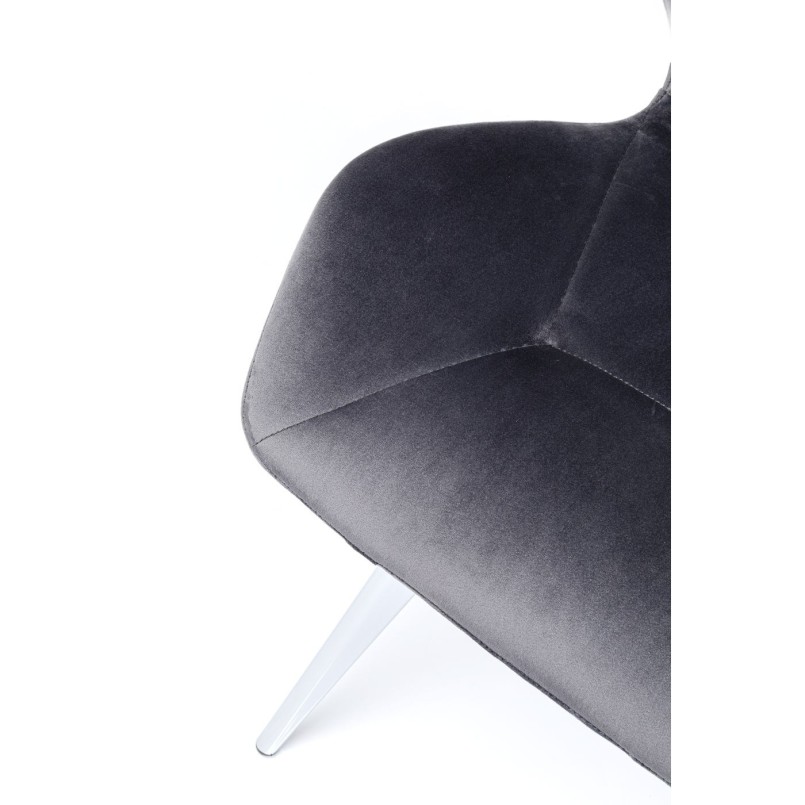Chaise Viva gris-chromé