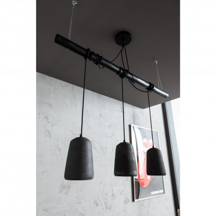 Hanglamp Dining Concrete Black Tre Kare Design
