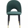 Chaise Iris velours vert Kare Design