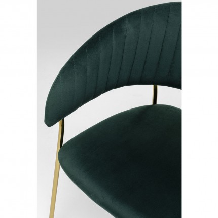 Chair with armrests Belle Green Kare Design