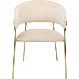 Chaise a./acc. Belle crème (2/set)