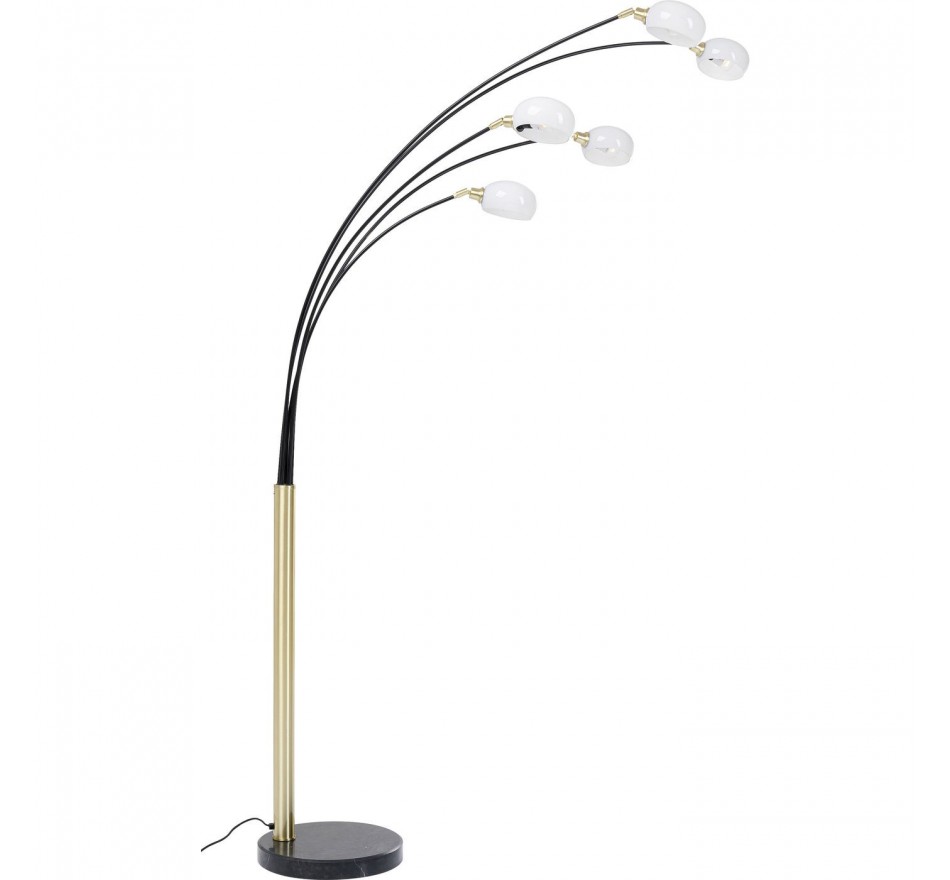 Black Retro Floor Lamp Five Fingers Duo Kare Design 