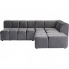 Corner Sofa Belami grey right Kare Design