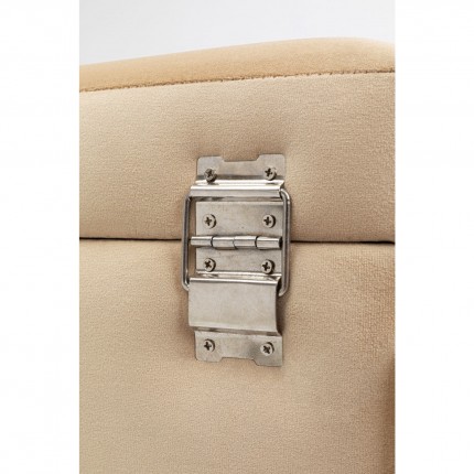 Storage Bench Buttons Beige 80x40cm Kare Design