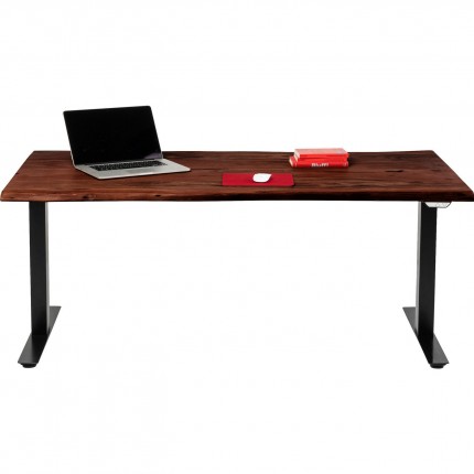 Desk Smart Harmony walnut black 200x100cm Kare Design