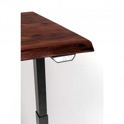 Desk Smart Harmony walnut black 200x100cm Kare Design