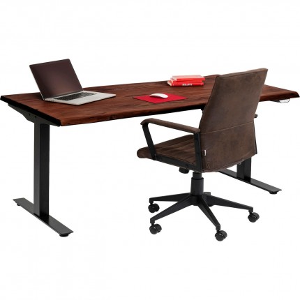 Bureau Smart Harmony noyer et noir 200x100cm Kare Design
