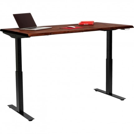 Desk Smart Harmony walnut black 200x100cm Kare Design