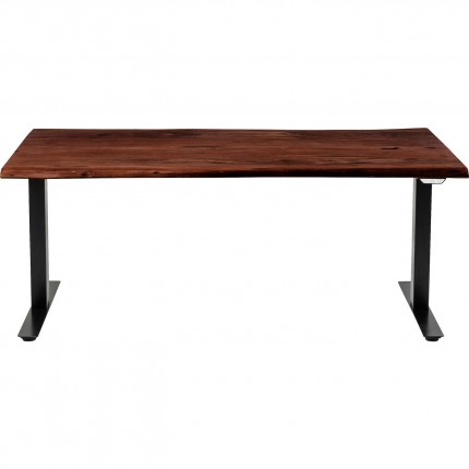 Desk Smart Harmony walnut black 200x100cm Kare Design