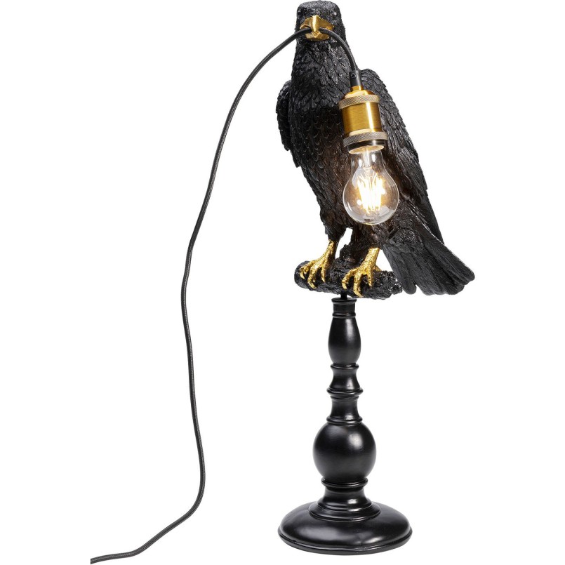 Lampe à poser Sitting Crow noir mat