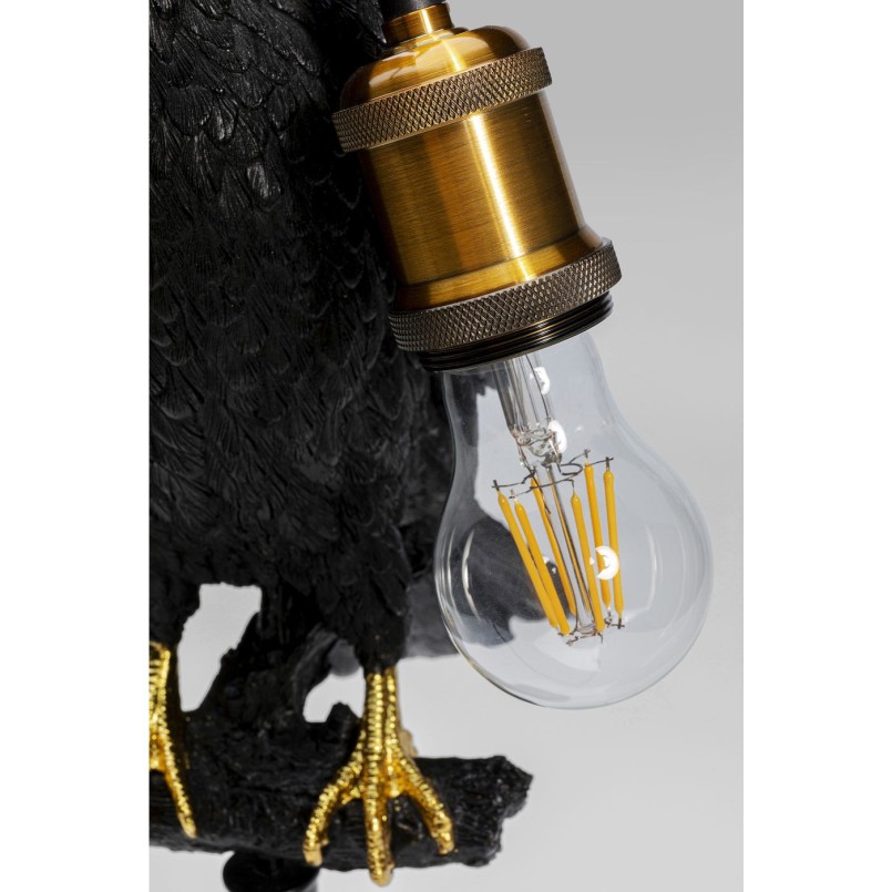 Lampe à poser Sitting Crow noir mat