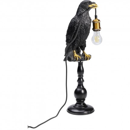 Tafellamp Crow Mat Zwart Kare Design
