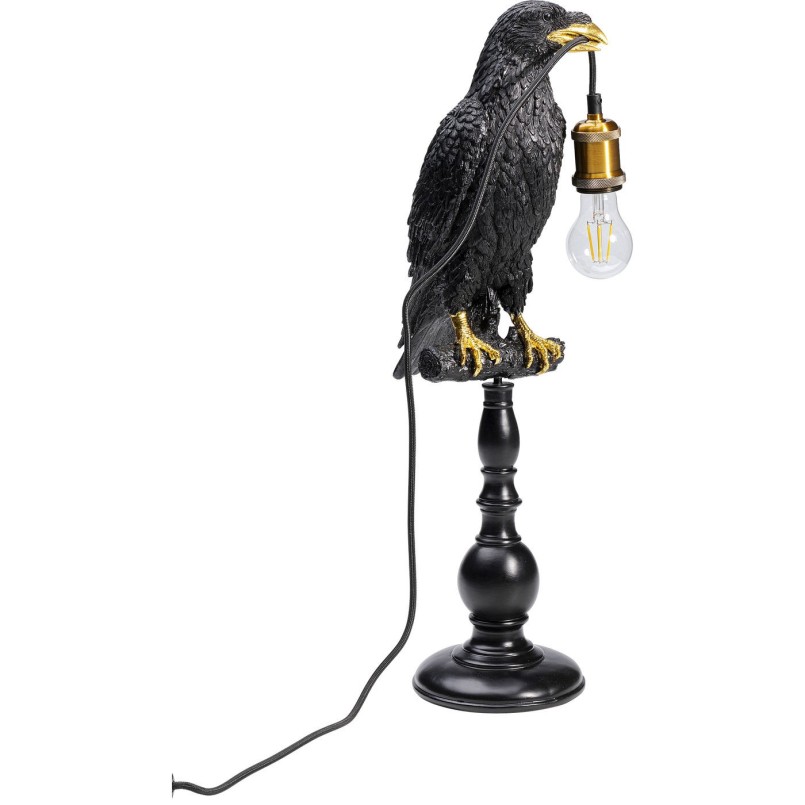 Lampe à poser Sitting Crow noir mat