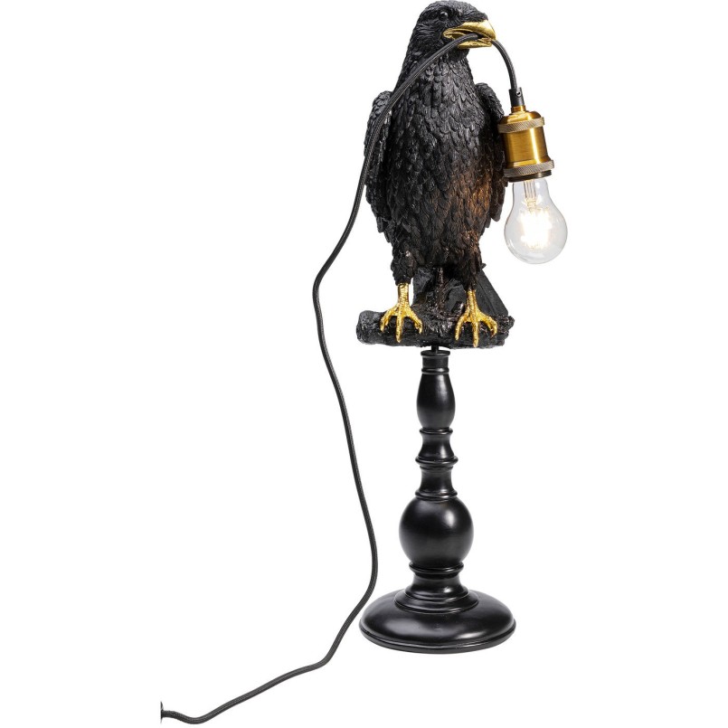 Lampe à poser Sitting Crow noir mat