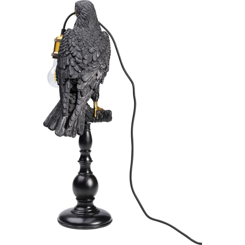 Lampe à poser Sitting Crow noir mat