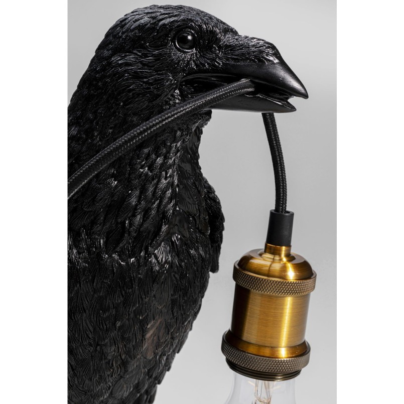 Lampe de table corbeau noir Kare Design