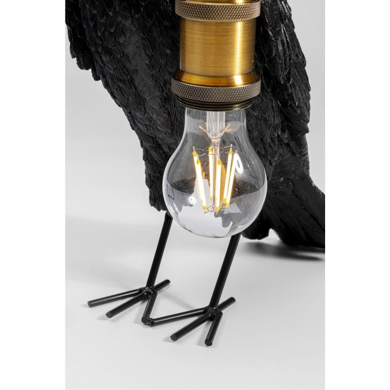 Lampe de table corbeau noir Kare Design