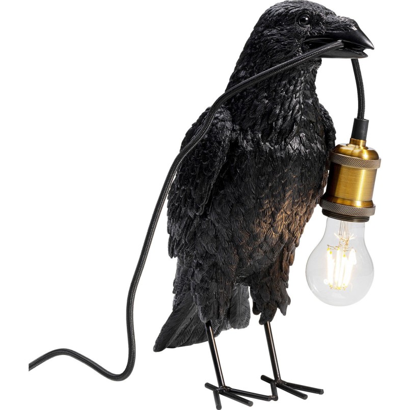 Lampe à poser Crow noir mat