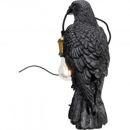 Table Lamp Crow Mat Zwart Kare Design