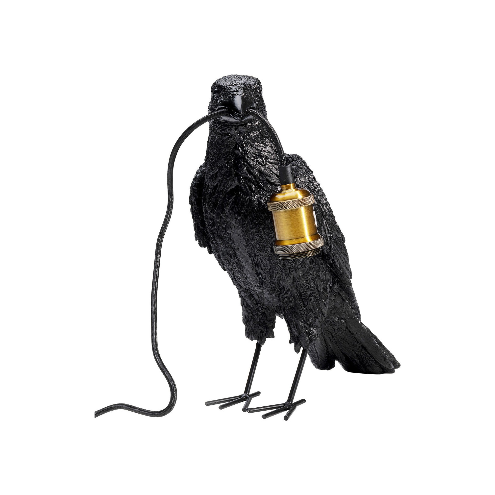 Lampe à poser Crow noir mat