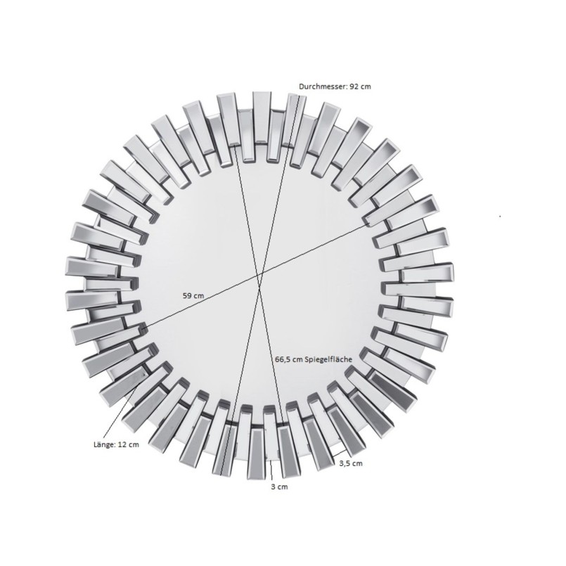 Miroir Sprocket 92 cm Kare Design