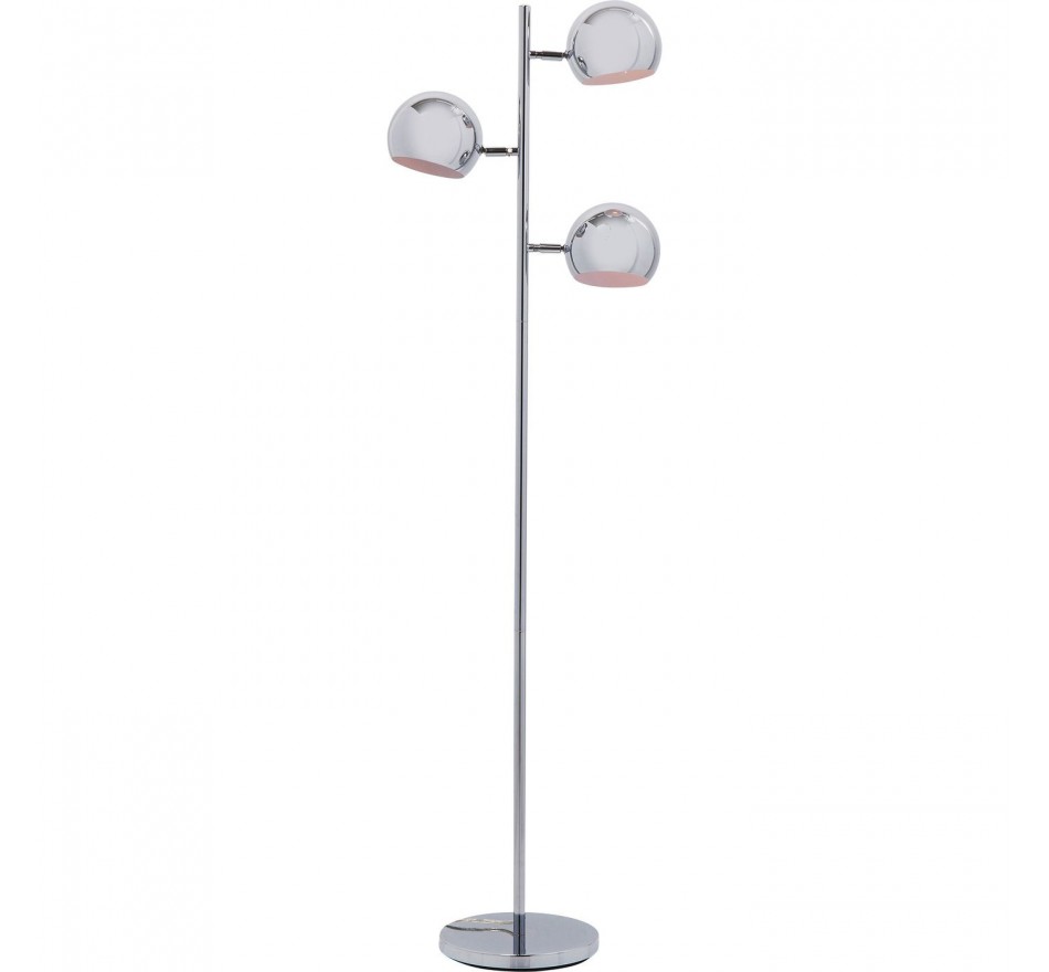 Floor Lamp Calotta Chrome Kare Design, Black And Silver Floor Lamp