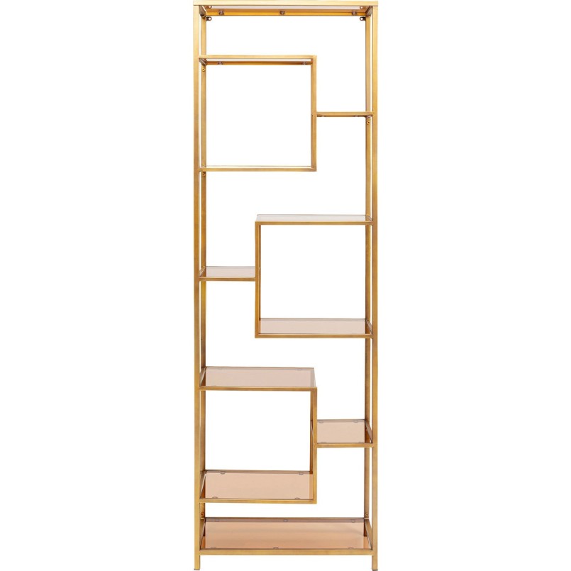 Etagère Loft doré 195x60