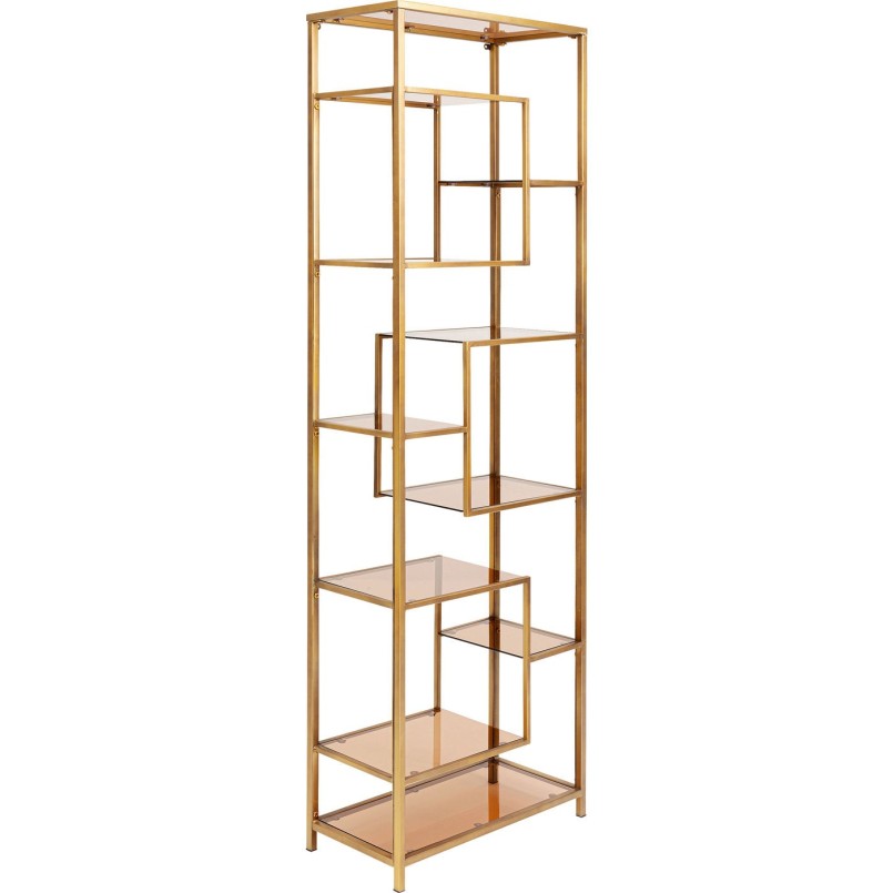 Etagère Loft doré 195x60