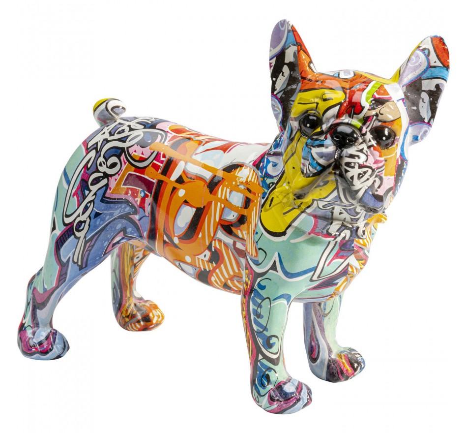 Woonaccessoires oranje graffiti bulldog Kare Design