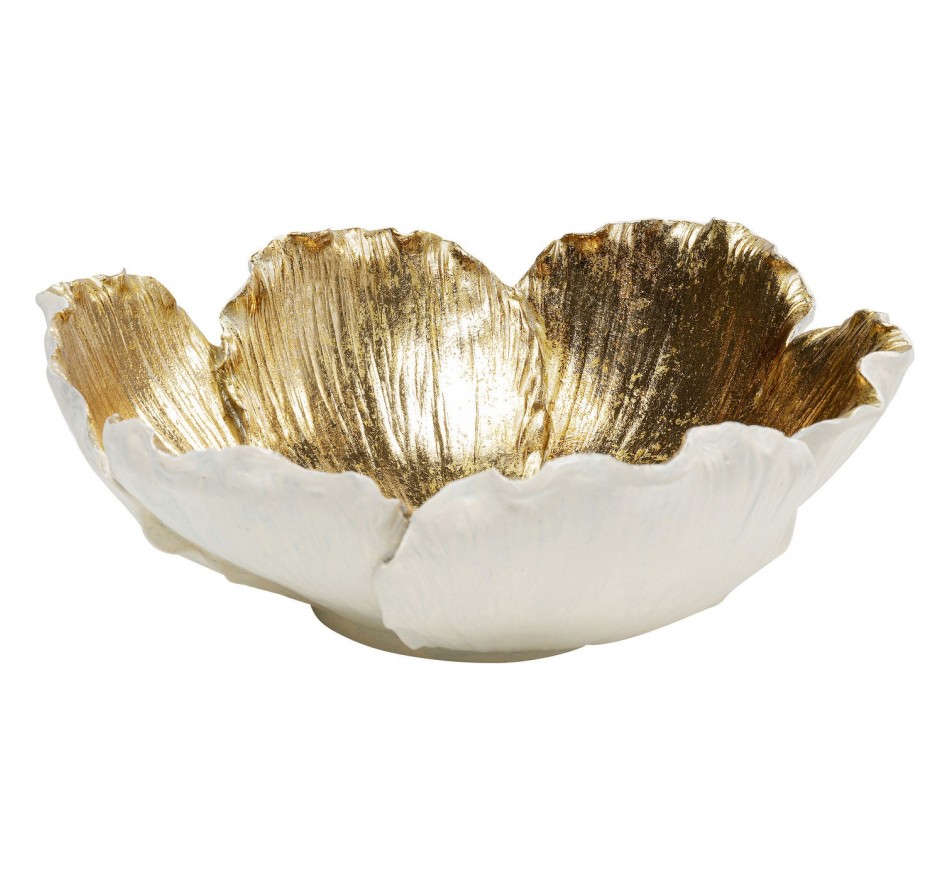 Bowl flower cream and gold Ø25cm Kare Design