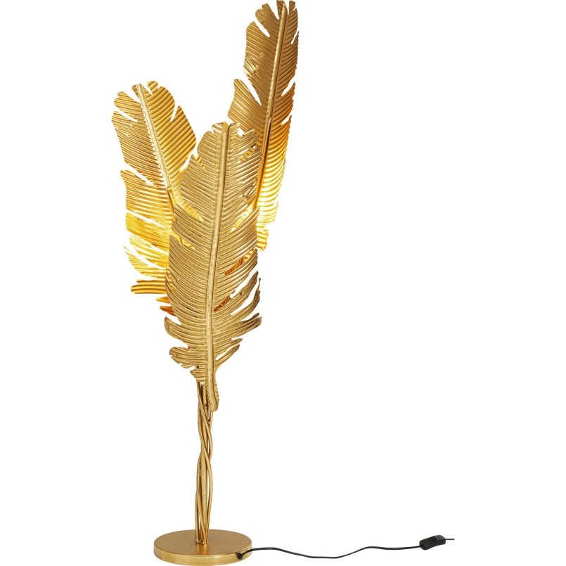 Lampadaire feuilles dorées 123cm Kare Design